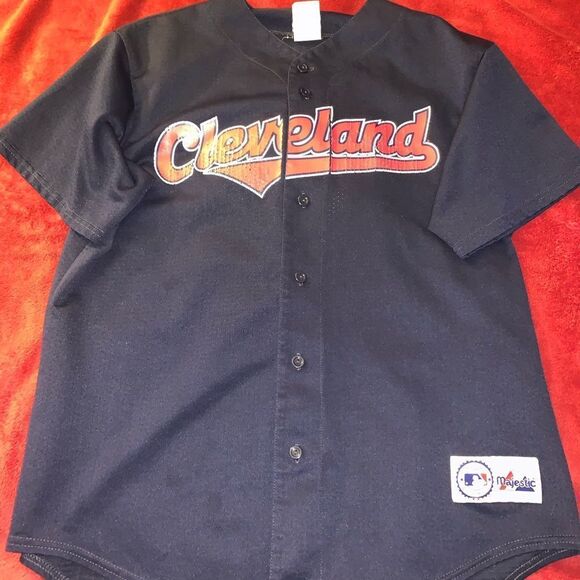 Vtg 90s Roberto Alomar Cleveland Indians Jersey - Picture 1 of 4